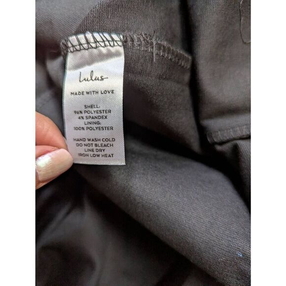 Lulu's good times only black one-shoulder maxi dress Medium - Picture 7 of 9